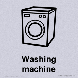 Dementia washing machine sign